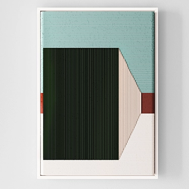  Geometric Thread Wall Art 3D model image 1 