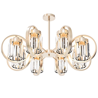  Modern Chandelier Light Fixture 3D model image 1 