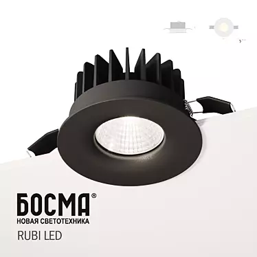 Compact Waterproof LED Spotlights 3D model image 1 