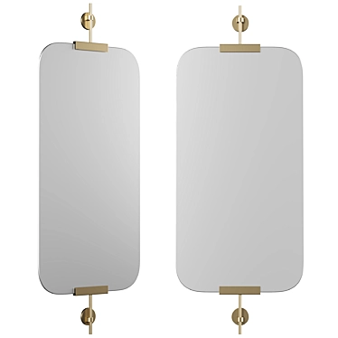 Madden Modern Statement Mirror 3D model image 1 