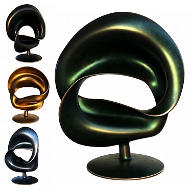  Eternal Abstract Bronze Sculpture 3D model image 1 