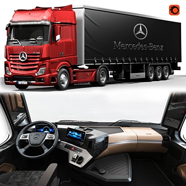 New Actros Model By Farokh 3D model image 1 