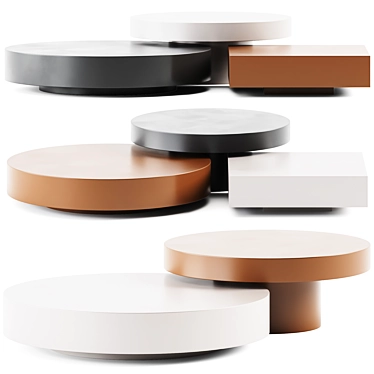 Versatile Dolmen Table System by Lema 3D model image 1 