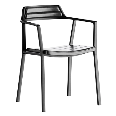 Modern Minimalist Folding Chair 3D model image 1 