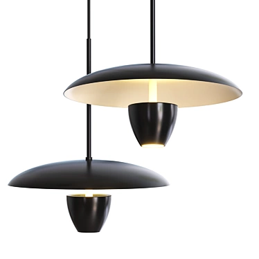 Modern Reflect Pendant Lamp 3D model image 1 