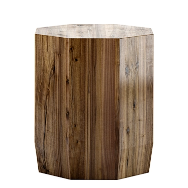 Elegant Coastal Java Side Table 3D model image 1 