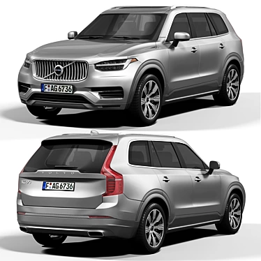 Premium Volvo XC90 Model 3D model image 1 