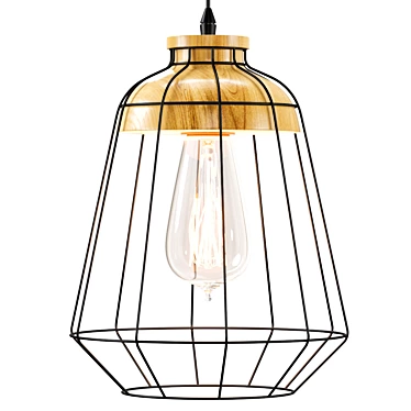 Sleek Hozy Pendant Lamp 3D model image 1 