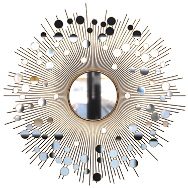 Unique Decorative Multi-Mirror Design 3D model image 1 