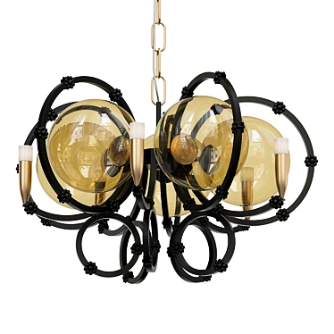 Majestic King Venus Chandelier 3D model image 1 