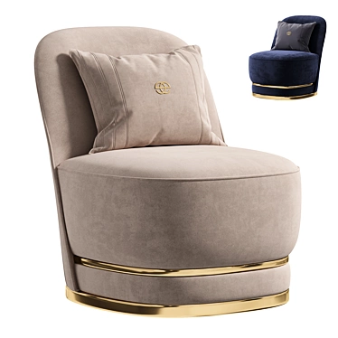 Stylish Perla Armchair For Sale 3D model image 1 