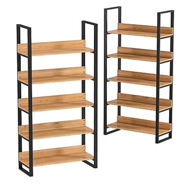 Modern Storage Shelving Unit 3D model image 1 