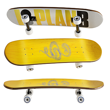 Slick 2016 Skateboard Model 3D model image 1 