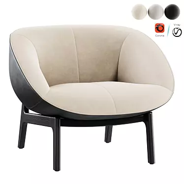 Modern Armchair in Limea Design 3D model image 1 