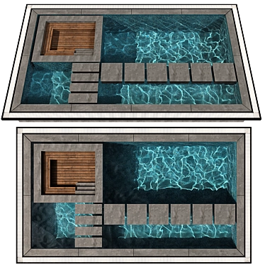  Crystal Clear Pool Model 3D model image 1 
