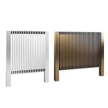 Stainless Steel Radiator Futura 3D model image 1 