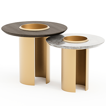 Janus Side Table Set, Versatile 3D model image 1 