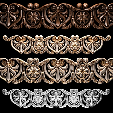  CNC Wood Carving Model 5555 3D model image 1 