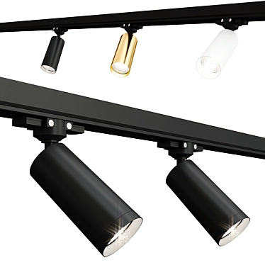  Sleek Track Lighting Solution 3D model image 1 