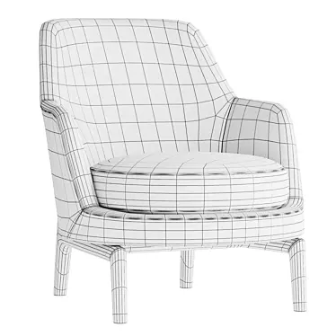 Elegant Leda Flexform Armchair 3D model image 1 