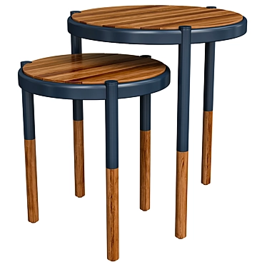 Minimalist Outdoor Side Tables 3D model image 1 