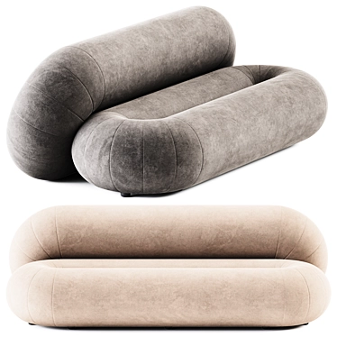 Sancal Loop Sofa: Contemporary Elegance 3D model image 1 