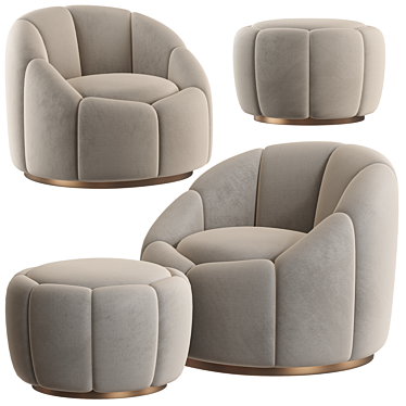 Modern Swivel Chair "Inger 3D model image 1 