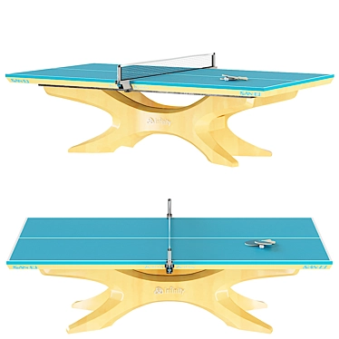 Professional Table Tennis Set with Accessories 3D model image 1 