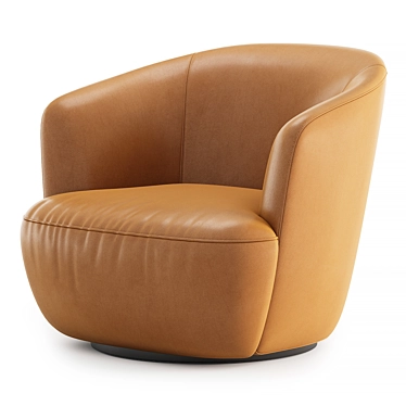 Sleek Ishino Armchair by Walter Knoll 3D model image 1 