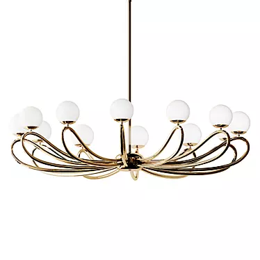 Elegant PAPILLON Chandelier Light 3D model image 1 