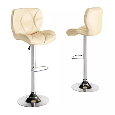 Diamond Bar Stool with Turbosmooth 3D model image 1 