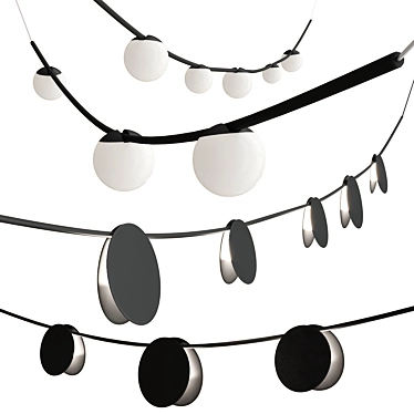 Vibia June Outdoor LED Pendant 3D model image 1 