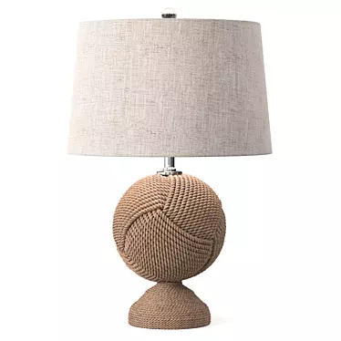 Table lamp Monkey&#39;s Fist Knotted Rope