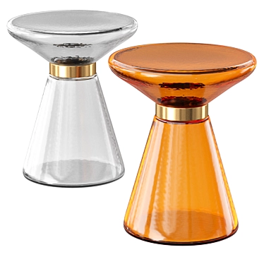 Glass Coffee Table AZMIN Bizzotto 3D model image 1 