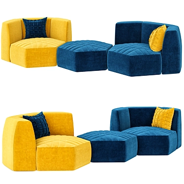 Realistic 3D Model Panorama Sofa 3D model image 1 