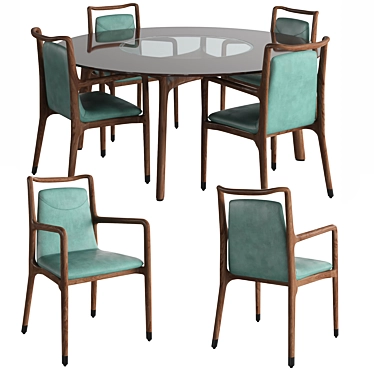 Italian Design Ibla Chairs Table 3D model image 1 