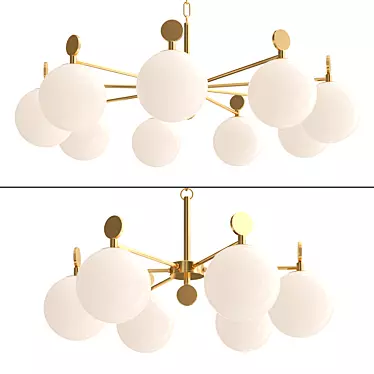 Elegant ABSOLUTE Pendant Chandelier 3D model image 1 