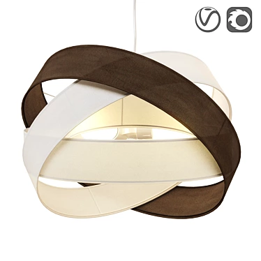  Modern Textile Pendant Light Simaria 3D model image 1 