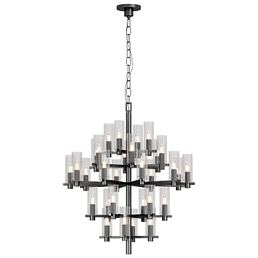 Elegant Sonnet Chandelier Beauty 3D model image 1 