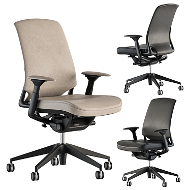 Modern Office Chair Set 19 3D model image 1 