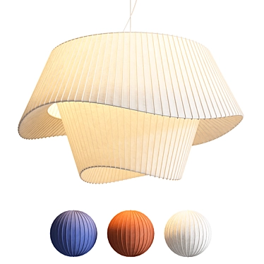 Modern Coco Suspension Light 3D model image 1 