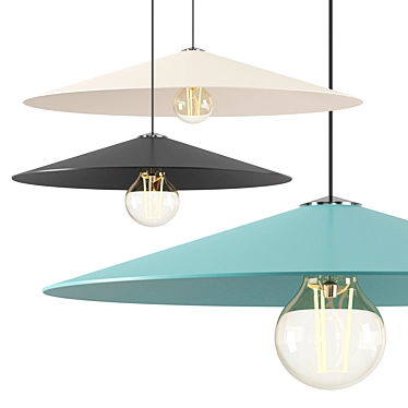 Versatile Cone Pendant Light 3D model image 1 