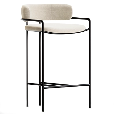 Elegant Lenox Bar Stool Set 3D model image 1 