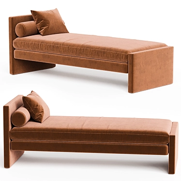  Modern Segment Daybed - Convertible Comfort 3D model image 1 