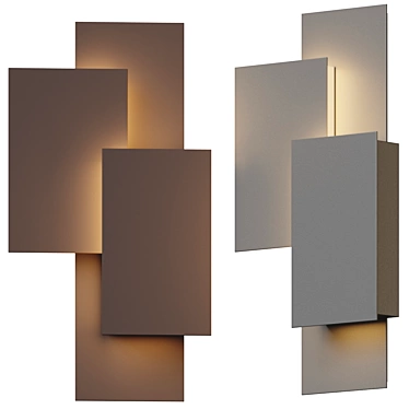 Sculptural LED Wall Sconce 3D model image 1 