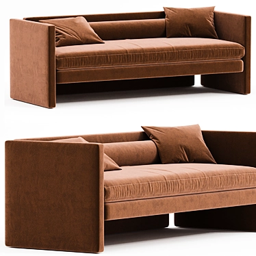 Modern Modular Segment Sofa 3D model image 1 