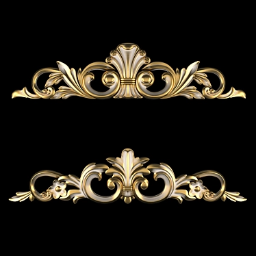 Elegant 3D Ornament Design Kit 3D model image 1 