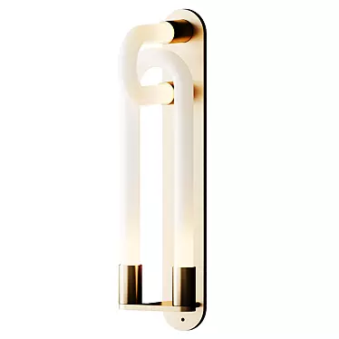 Elegant LOOPI Wall Sconce 3D model image 1 
