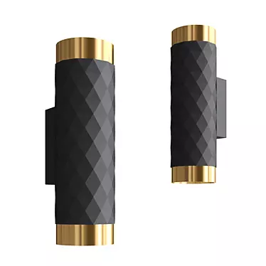 Stylish Astrum Wall Sconce 3D model image 1 