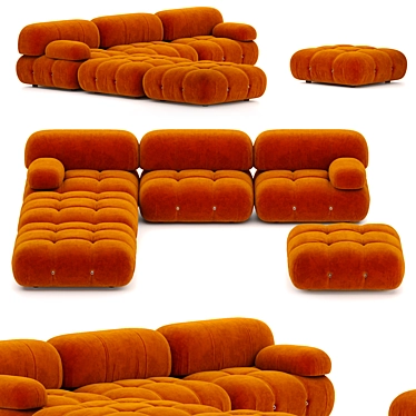 Modern Italian Design 6-Seater Sofa 3D model image 1 